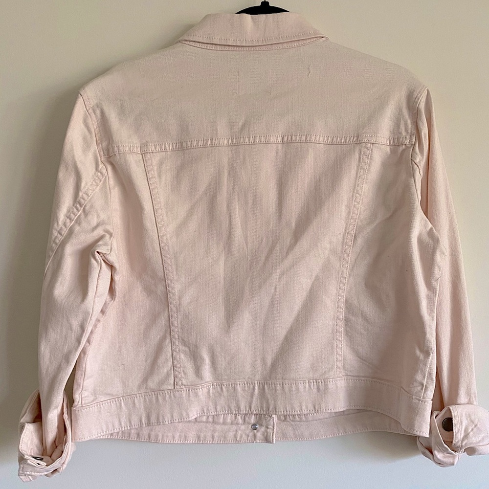 Elle Blush Pink Denim Jacket - Size XL - Picture 2 of 4